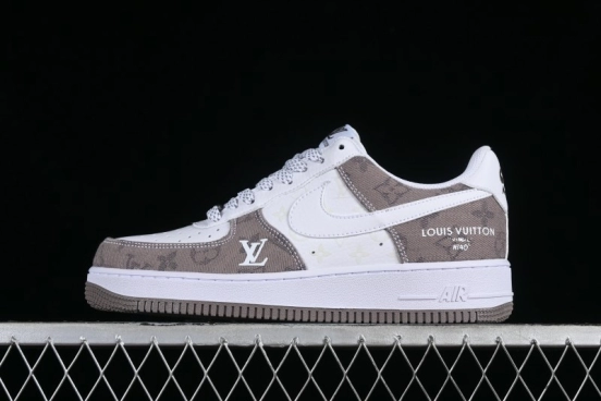 Nike Air Force 1 '07 Low Custom Casual Sneakers with Full-Length Air Cushion - CW2288-111