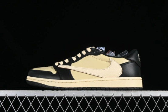 Nike Travis Scott x Air Jordan 1 Low OG AJ1 Reverse Swoosh Sneakers - DM7866-201