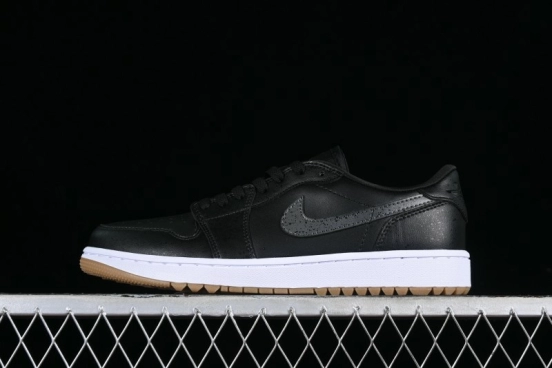 Nike Air Jordan 1 Low Golf Shoes Black Snake Pattern - DD9315-005
