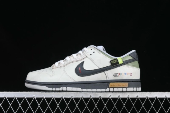 Nike Dunk Retro Low Grey Fog Panda Prank Mountain Theme Casual Sneakers - DD1391-103