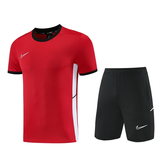 2025 NIKE Red Short Sleeve Jersey + Shorts