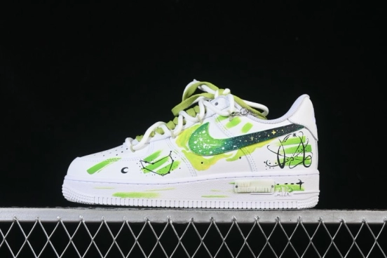 Nike Air Force 1 '07 Low Capricorn Hand-Painted Doodle Zodiac Series Casual Sneakers - 1222119