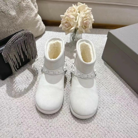 Balenciaga F022 Winter Wool Ankle Boots Snow Boots - F022