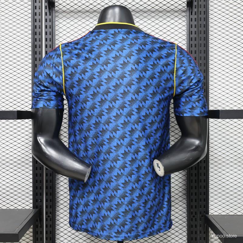 Player Version 2026 Manchester United Blue with Black Away Jersey | Yupoo Store