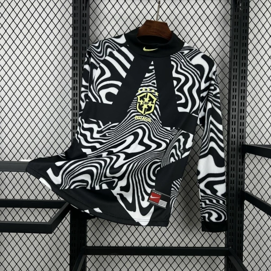 2026 Mens Brazil Hollywood Goalkeeper Long Sleeve Jersey