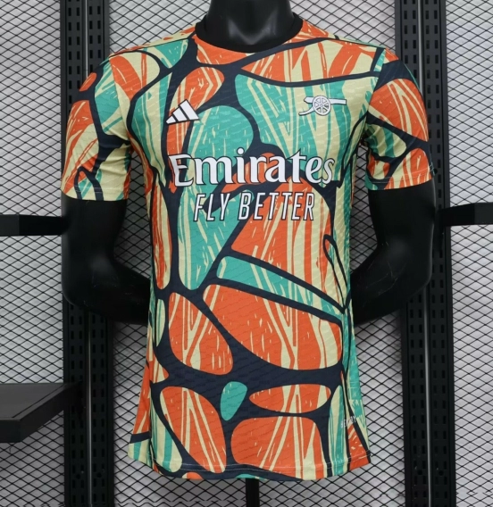 Player Version 24/25 Arsenal Pre-match Mixed Color Special Jersey