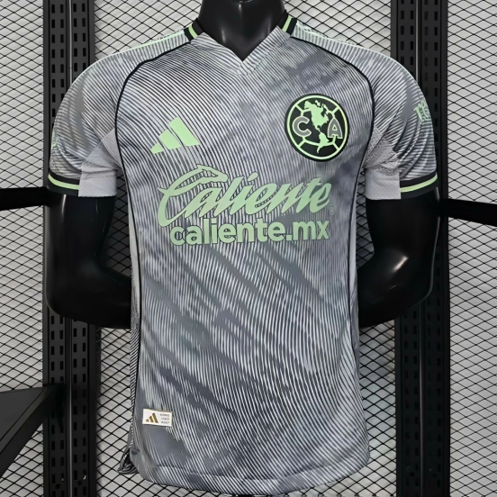 25/26 Player Version  Club América Third Gray Neon Green Jersey