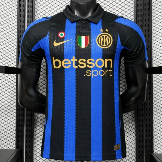 Player Version 26/27 Inter Milan Home Black & Blue  Stripe Jersey