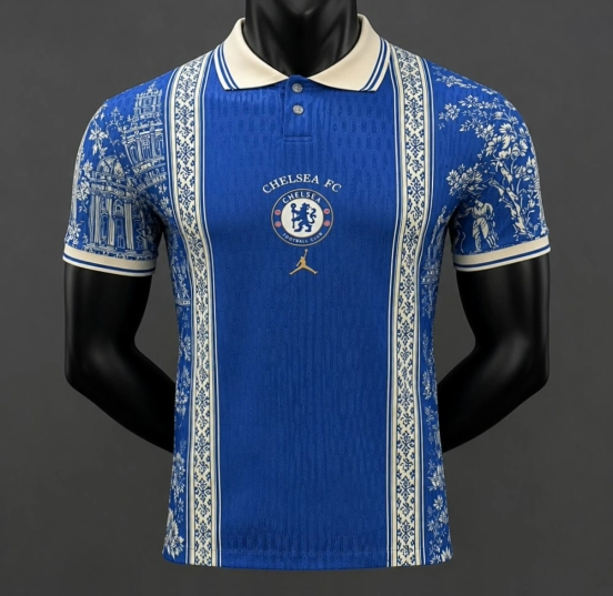 Player Version 26/27 Chelsea x Jordan x Dior Parisian Heritage Concept POLO Jersey